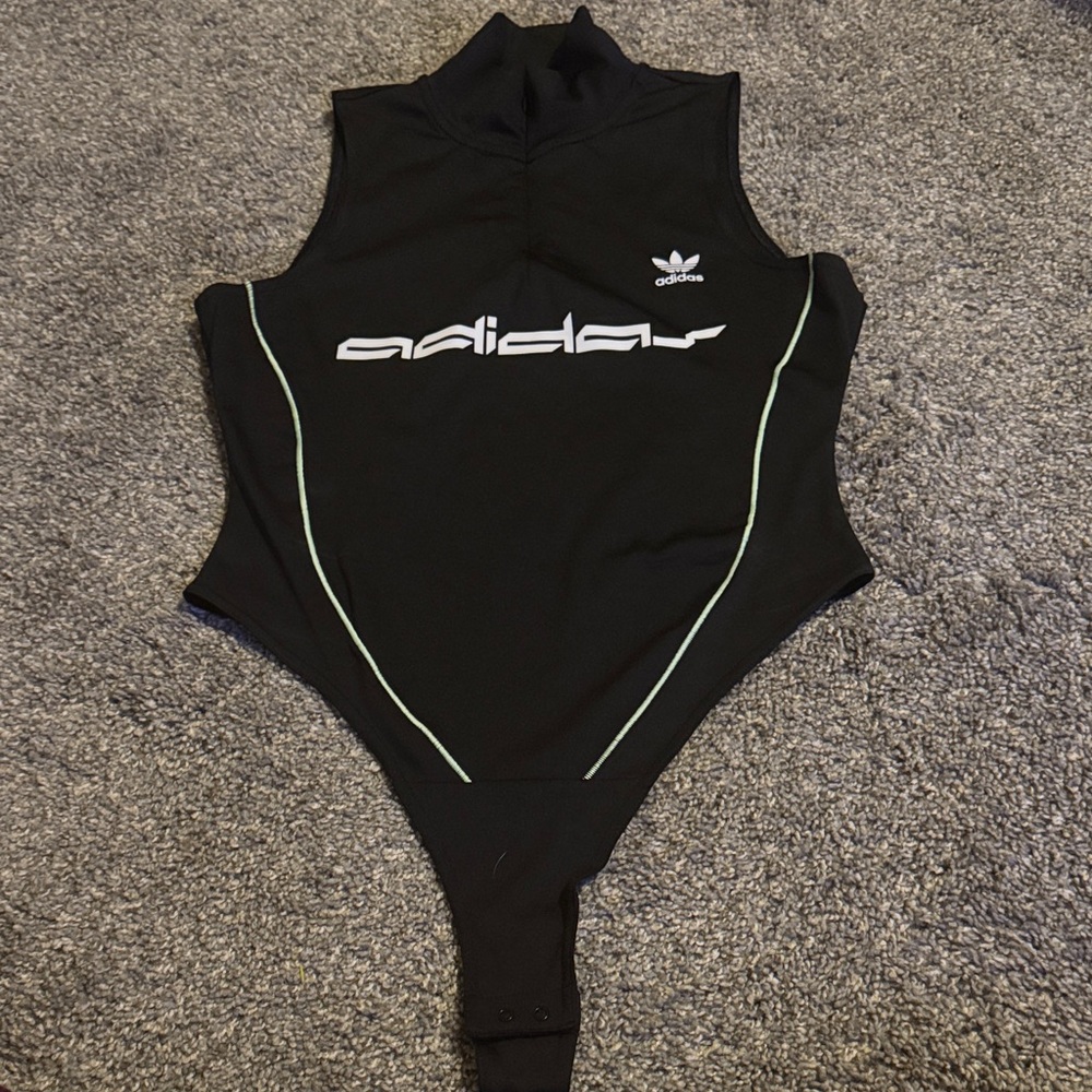 NWOT Adidas Women's Black Sleeveless Lifestyle Bodysuit